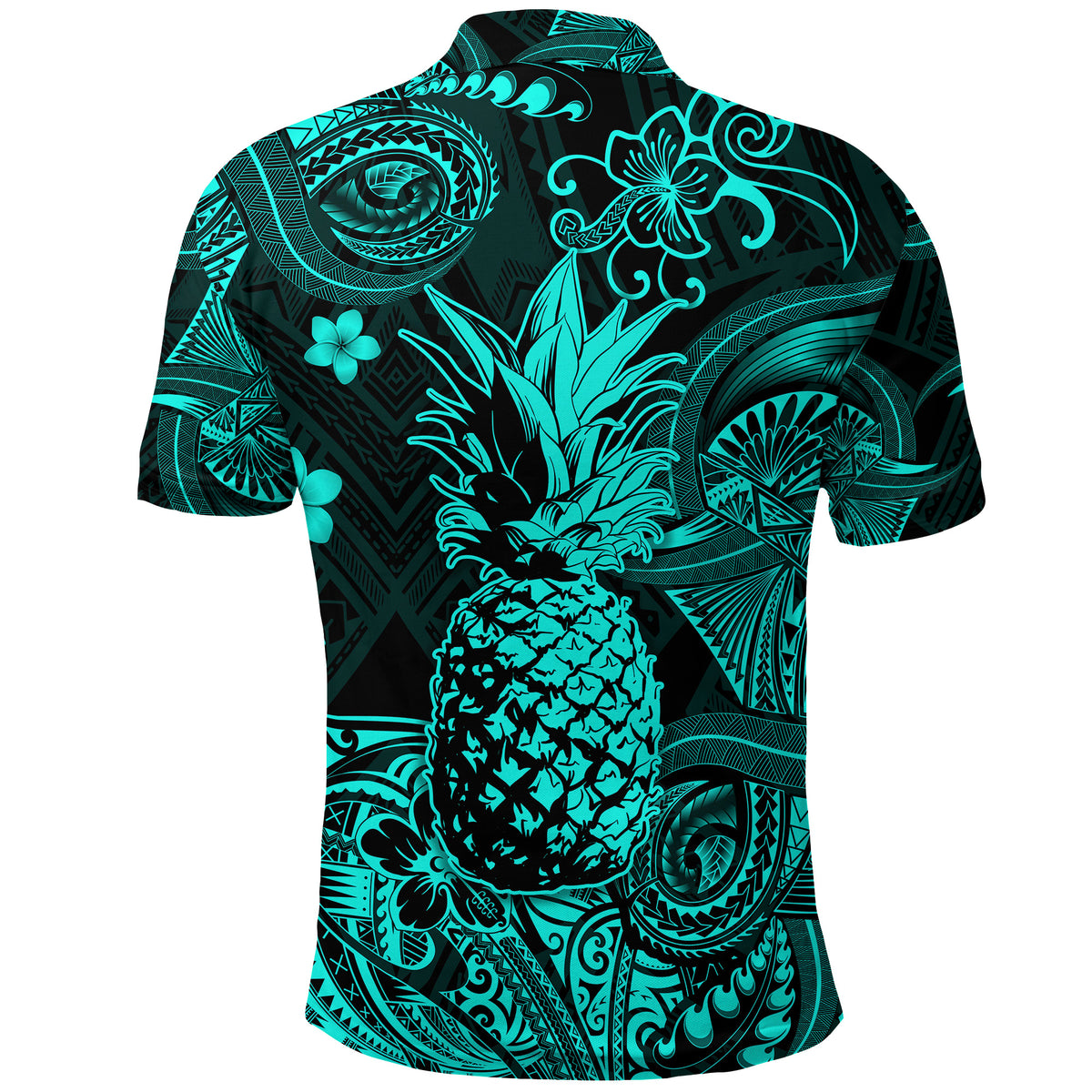 Hawaii Pineapple Polynesian Polo Shirt Unique Style Turquoise LT8 - Polynesian Pride