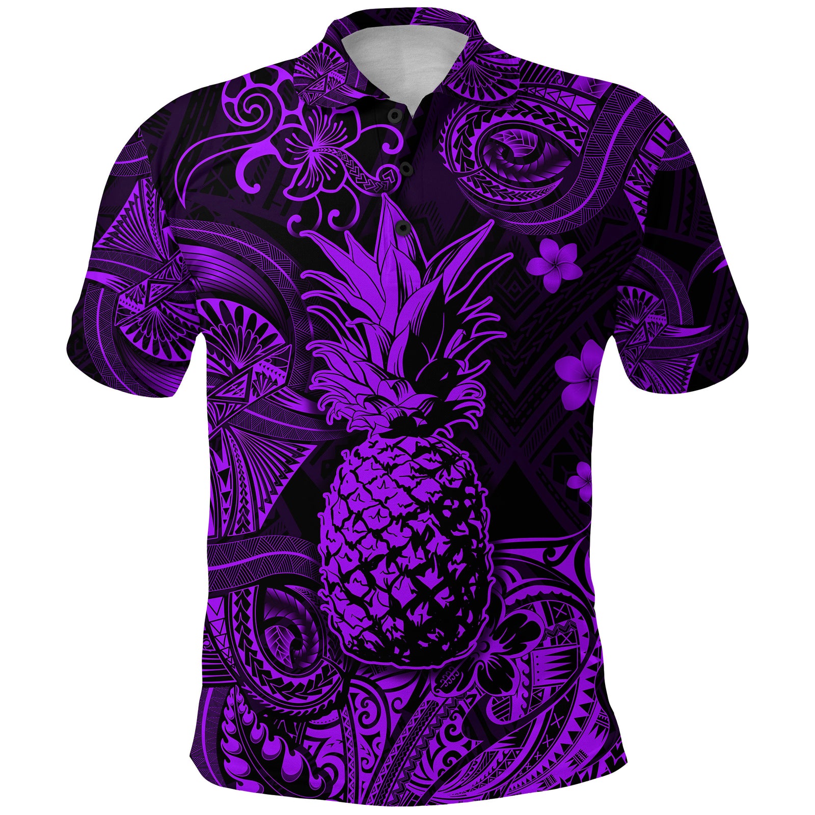 Hawaii Pineapple Polynesian Polo Shirt Unique Style Purple LT8 - Polynesian Pride