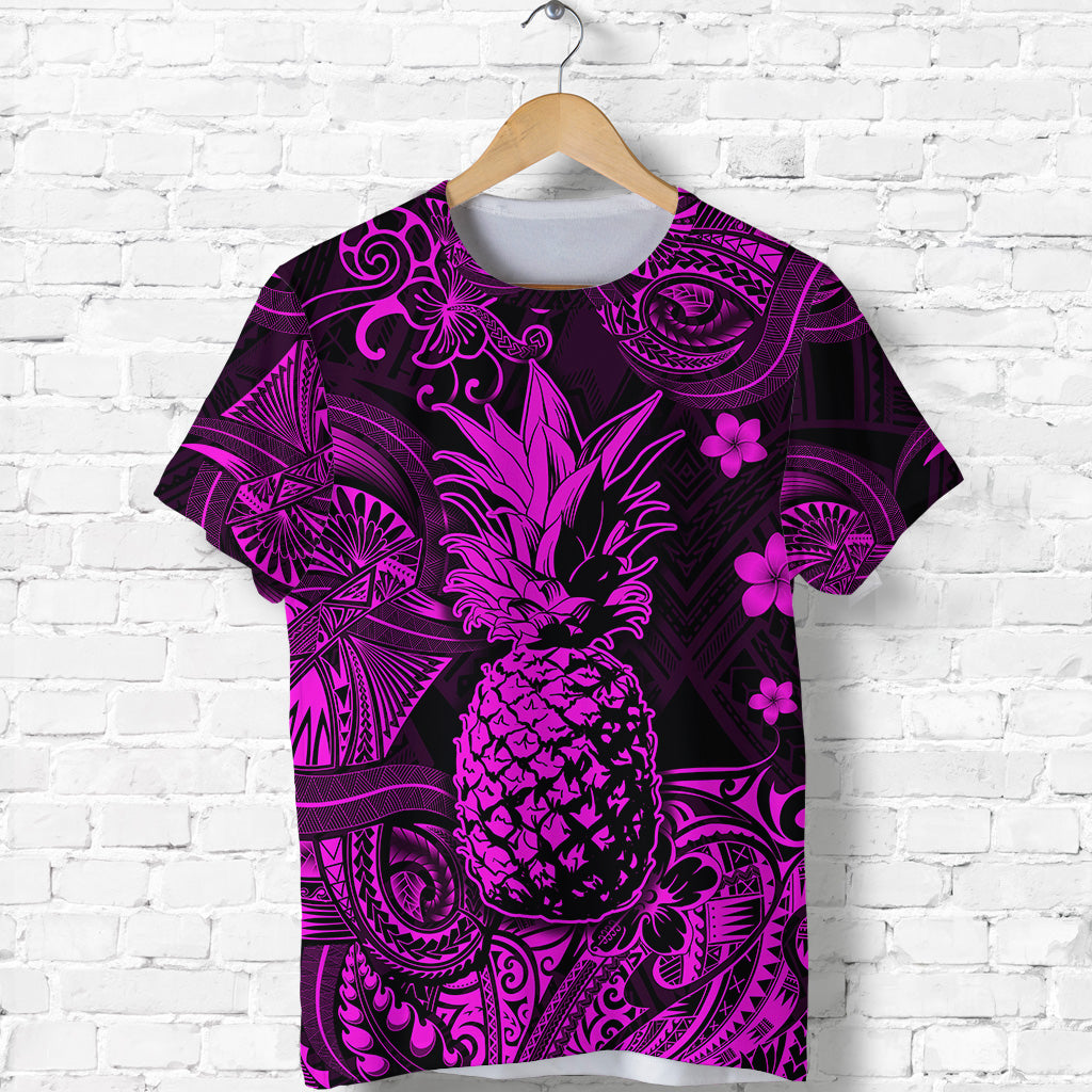 Hawaii Pineapple Polynesian T Shirt Unique Style Pink LT8 - Polynesian Pride