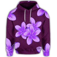 Hawaiian Plumeria Simple Hoodie - Polynesian Pride