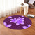 Hawaii Plumeria Simple Round Carpet - AH - Polynesian Pride