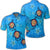 Hawaii Plumeria Turtle In The Ocean Polo Shirt John Style Unisex Black - Polynesian Pride