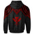 Hawaii Custom Hoodie Polynesian Armor Style Red - Polynesian Pride