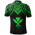 Hawaii Custom Polo Shirt Polynesian Armor Style Green - Polynesian Pride