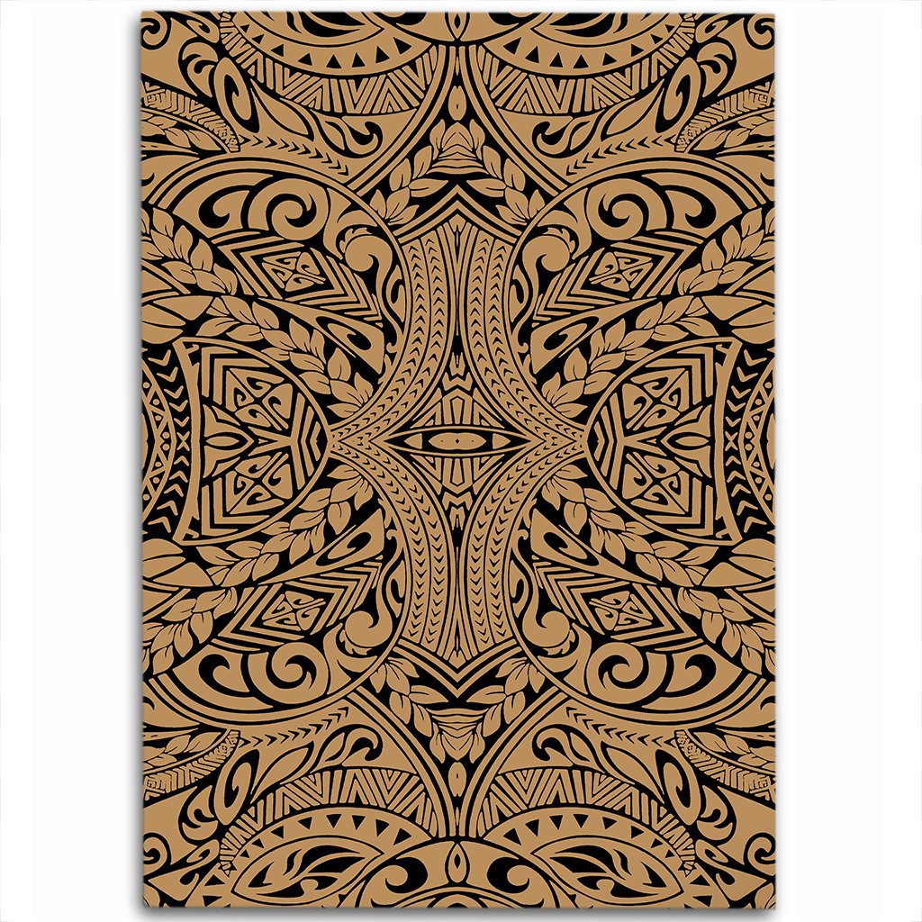 Hawaii Polynesian Culture Gold Area Rug - AH Luxurious - Polynesian Pride