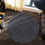 Hawaii Polynesian Culture Gray Round Carpet - AH - Polynesian Pride