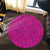 Hawaii Polynesian Culture Pink Round Carpet - AH - Polynesian Pride