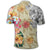 Hawaii Polynesian Flowers Swimming Turtles Polo Shirt - Polynesian Pride