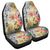 Hawaii Polynesian Flowers Swimming Turtles Car Seat Covers - AH Universal Fit Black - Polynesian Pride