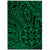 Hawaii Polynesian Hawaiian Style Tribal Tattoo Green Area Rug - AH Luxurious - Polynesian Pride