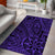 Hawaii Polynesian Hawaiian Style Tribal Tattoo Violet Area Rug - AH - Polynesian Pride