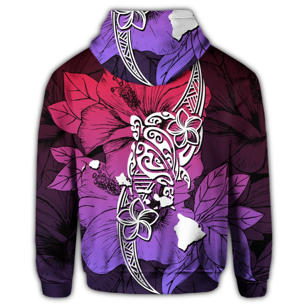 Hawaiian Polynesian Hibiscus Sweat Hoodie - Polynesian Pride
