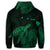 Hawaii Polynesian Hibiscus Turtle Map Zip Hoodie Green - Polynesian Pride