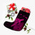 Hawaii Polynesian Hibiscus Turtle Map Christmas Stocking Pink - AH - Polynesian Pride