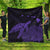 Hawaii Polynesian Hibiscus Turtle Map Premium Quilts Purple - AH Black - Polynesian Pride