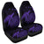 Hawaii Polynesian Hibiscus Turtle Map Car Seat Covers Purple - AH Universal Fit Black - Polynesian Pride