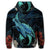 Hawaii Polynesian Honu Sea Hibiscus Zip Hoodie - Polynesian Pride