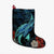 Hawaii Polynesian Honu Sea Hibiscus Christmas Stocking - AH Christmas Stocking 26 X 42 cm Black - Polynesian Pride