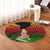 Hawaii Polynesian Hula Girl Wearing Plumeria Round Carpet Reggae - AH - Polynesian Pride