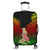 Hawaii Polynesian Hula Girl Wearing Plumeria Luggage Covers Reggae - AH Black - Polynesian Pride