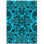 Hawaii Polynesian Kakau Turtle Blue Area Rug - AH Luxurious - Polynesian Pride