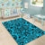 Hawaii Polynesian Kakau Turtle Blue Area Rug - AH - Polynesian Pride