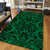 Hawaii Polynesian Kakau Turtle Green Area Rug - AH - Polynesian Pride