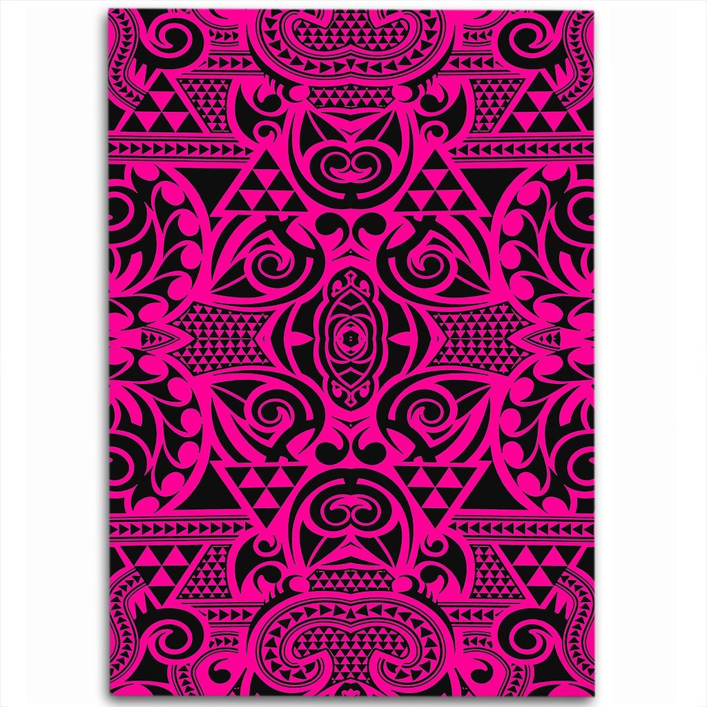 Hawaii Polynesian Kakau Turtle Pink Area Rug - AH Luxurious - Polynesian Pride