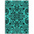 Hawaii Polynesian Kakau Turtle Turquoise Area Rug - AH Luxurious - Polynesian Pride