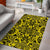 Hawaii Polynesian Kakau Turtle Yellow Area Rug - AH - Polynesian Pride