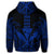 Hawaii Polynesian Zip Hoodie Kanaka Kakau Alan Style Blue - Polynesian Pride