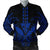 Hawaii Polynesian Kanaka Kakau Bomber Jacket - Alan Style Blue - AH Black Unisex - Polynesian Pride