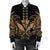 Hawaii Polynesian Kanaka Kakau Bomber Jacket - Alan Style Gold - AH - Polynesian Pride