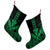 Hawaii Polynesian Kanaka Kakau Christmas Stocking - Alan Style Green - AH - Polynesian Pride