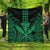 Hawaii Polynesian Kanaka Kakau Premium Quilts - Alan Style Green - AH Black - Polynesian Pride