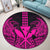 Hawaii Polynesian Kanaka Kakau Round Carpet - Alan Style Pink - AH - Polynesian Pride