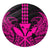 Hawaii Polynesian Kanaka Kakau Round Carpet - Alan Style Pink - AH Round Carpet Luxurious Plush - Polynesian Pride