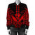 Hawaii Polynesian Kanaka Kakau Bomber Jacket - Alan Style Red - AH - Polynesian Pride