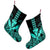 Hawaii Polynesian Kanaka Kakau Christmas Stocking - Alan Style Turquoise - AH - Polynesian Pride