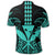 Hawaii Polynesian Kanaka Kakau Polo Shirt Alan Style Turquoise - Polynesian Pride