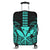 Hawaii Polynesian Kanaka Kakau Luggage Covers - Alan Style Turquoise - AH Black - Polynesian Pride