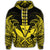 Hawaii Polynesian Zip Hoodie Kanaka Kakau Alan Style Yellow - Polynesian Pride