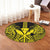 Hawaii Polynesian Kanaka Kakau Round Carpet - Alan Style Yellow - AH - Polynesian Pride