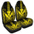 Hawaii Polynesian Kanaka Kakau Car Seat Covers - Alan Style Yellow - AH Universal Fit Black - Polynesian Pride