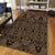 Hawaii Polynesian Lauhala Mix Gold Area Rug - AH - Polynesian Pride