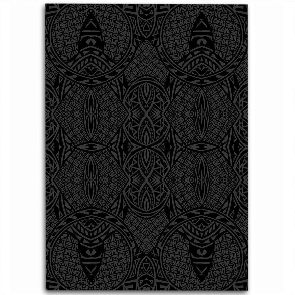 Hawaii Polynesian Lauhala Mix Gray Area Rug - AH Luxurious - Polynesian Pride