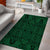 Hawaii Polynesian Lauhala Mix Green Area Rug - AH - Polynesian Pride