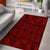 Hawaii Polynesian Lauhala Mix Red Area Rug - AH - Polynesian Pride