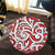 Hawaii Polynesian Maori Ethnic Ornament Red Round Carpet - AH - Polynesian Pride