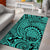 Hawaii Polynesian Maori Lauhala Turquoise Area Rug - AH - Polynesian Pride